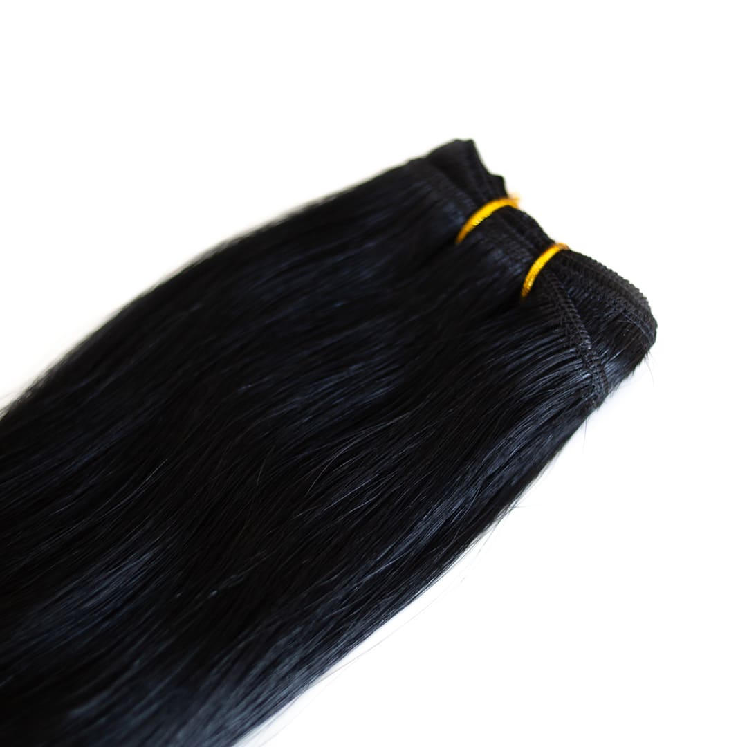 Midnight Classic Weft Hair Extensions - Ultimate Virgin Range - 24 inches / 60 cm