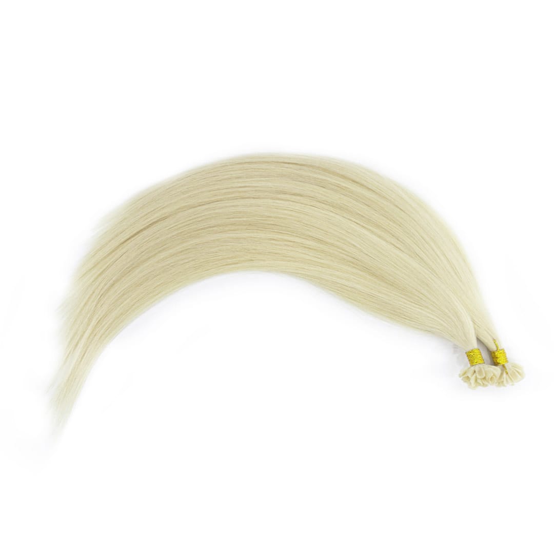 Milkshake Nail Tip Hair Extensions - Ultimate Virgin Range - 17 inches / 43 cm