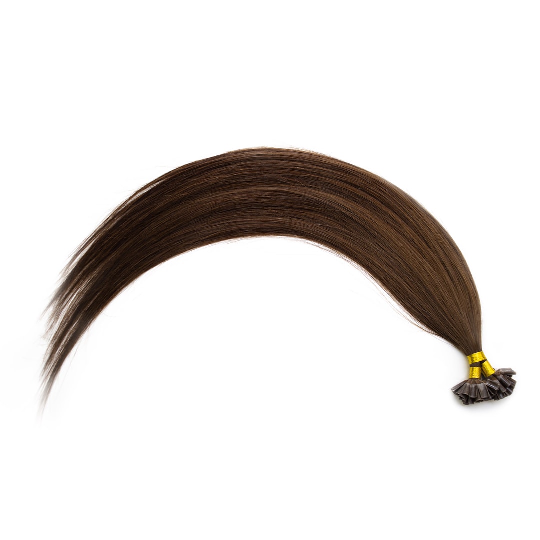 Espresso Nail Tip Hair Extensions - Ultimate Virgin Range - 25 inches / 63.5 cm