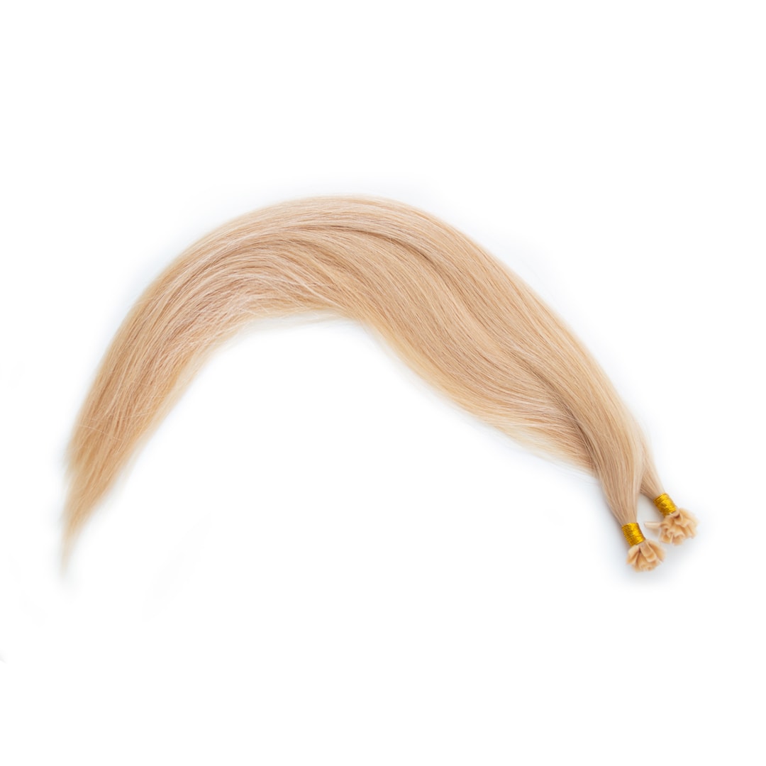 Vanilla Nail Tip Hair Extensions - Ultimate Virgin Range - 25 inches / 63.5 cm