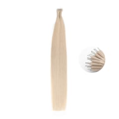 Vanilla Nano Tip Hair Extensions - Ultimate Virgin Range - 21.5 inches / 55 cm
