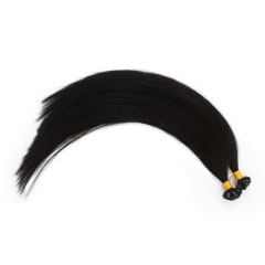 Midnight Nail Tip Hair Extensions - Ultimate Virgin Range - 17 inches / 43 cm