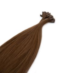 Mocha Nail Tip Hair Extensions - Ultimate Virgin Range - 21.5 inches / 55 cm