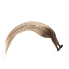 Cappuccino Nail Tip Hair Extensions - Ultimate Virgin Range - 21.5 inches / 55 cm