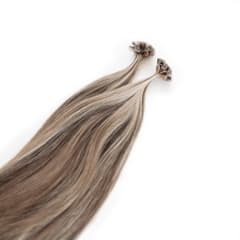 Opal/Mocha Nail Tip Hair Extensions - Ultimate Virgin Range - 25 inches / 63.5 cm