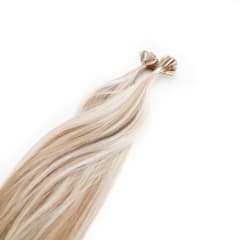 Milkshake/Cinnamon Nail Tip Hair Extensions - Ultimate Virgin Range - 25 inches / 63.5 cm