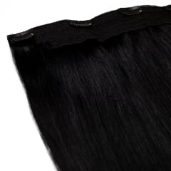 Midnight Human Hair Extensions Clip in 1 Piece