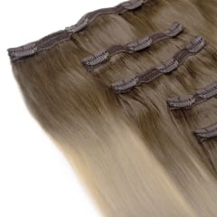 Summer Days Human Hair Extensions Clip in 5 Piece