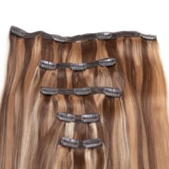 Vanilla Blend Human Hair Extensions Clip in 5 Piece