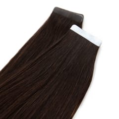Cacao Tape Hair Extensions - Ultimate Virgin Range - 21.5 inches / 55 cm