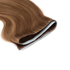 Opal/Mocha Tape Weft Hair Extensions Invisible - Ultimate Virgin Range - 21.5 inches / 55 cm