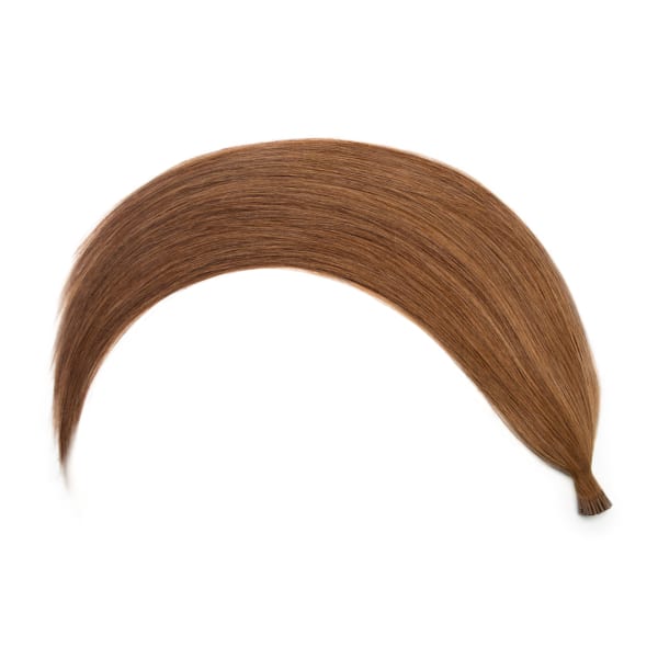 Caramel I-Tip Hair Extensions - Ultimate Virgin Range - 21.5 inches / 55 cm