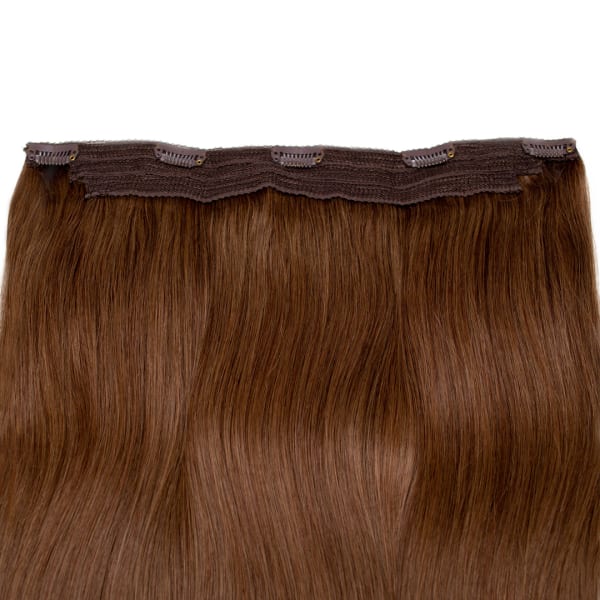 Mocha Human Hair Extensions Clip in 1 Piece