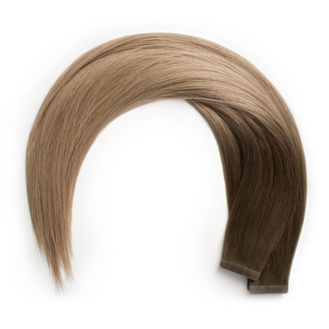 Cappuccino Tape Hair Extensions - Ultimate Virgin Range - 25 inches / 63.5 cm