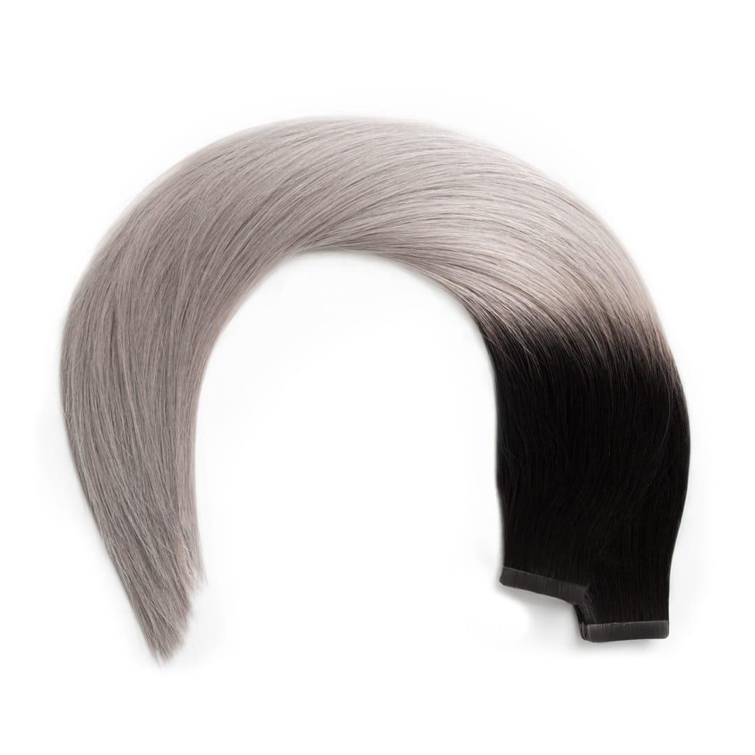 Salt N Pepper Tape Hair Extensions - Ultimate Virgin Range - 25 inches / 63.5 cm