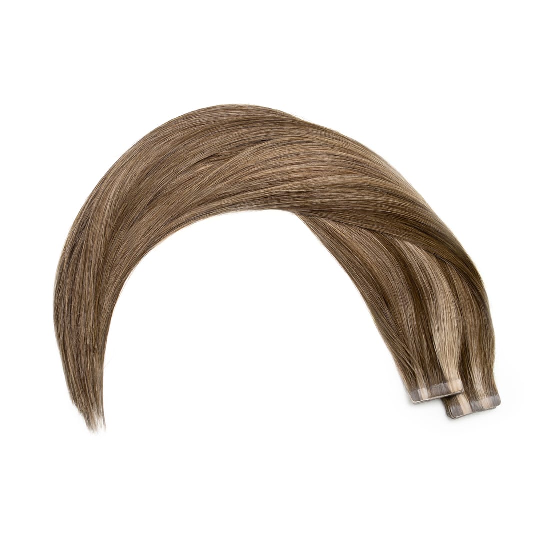 Velvet/Mocha Tape Hair Extensions - Ultimate Virgin Range - 13 inches / 33 cm