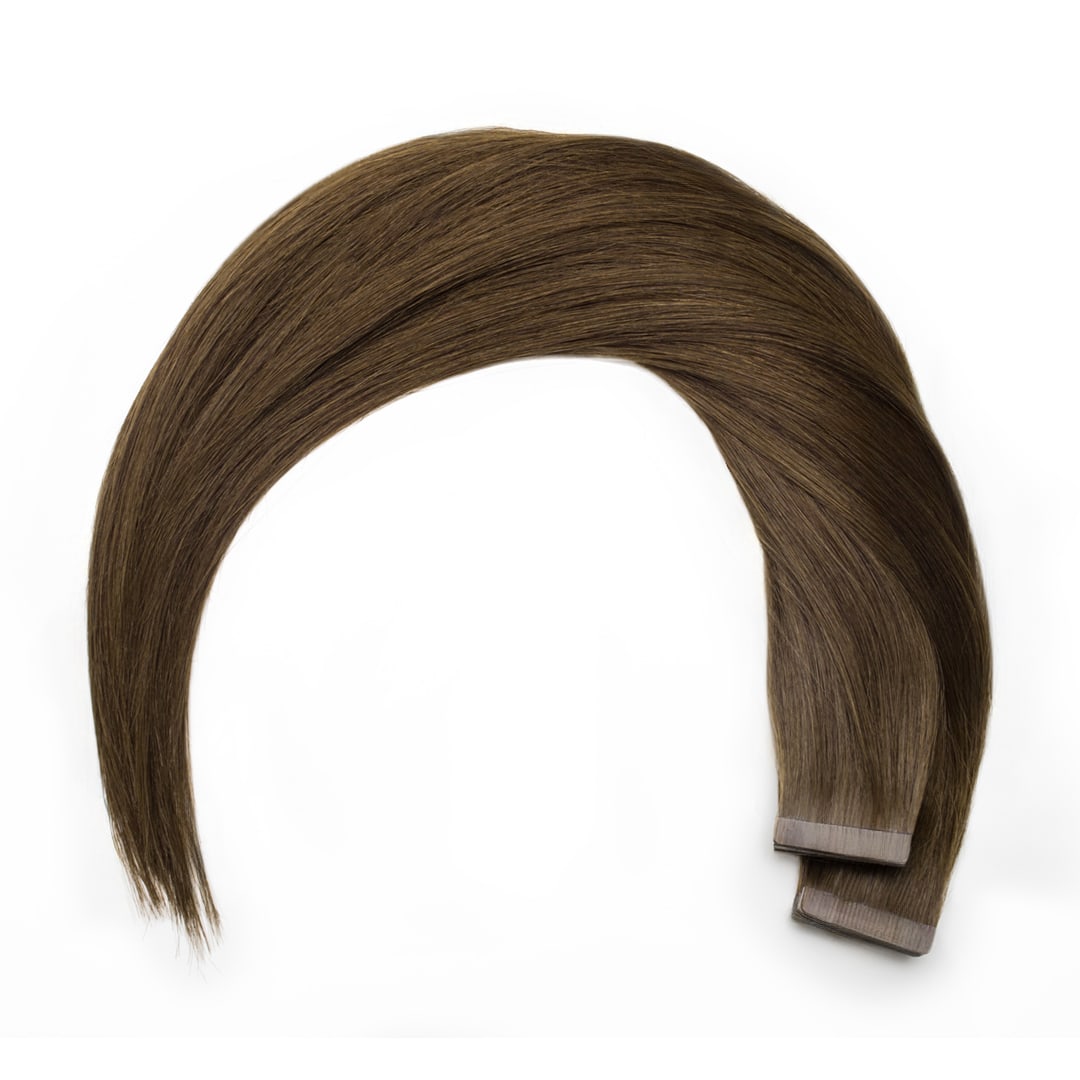Espresso Tape Hair Extensions - Ultimate Virgin Range - 17 inches / 43 cm
