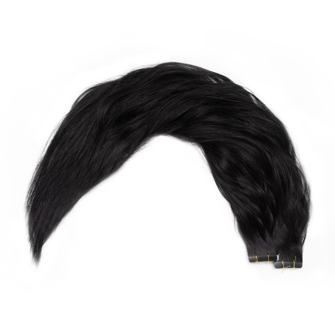 Midnight Tape Hair Extensions - Ultimate Natural Wave - 21.5 inches / 55 cm