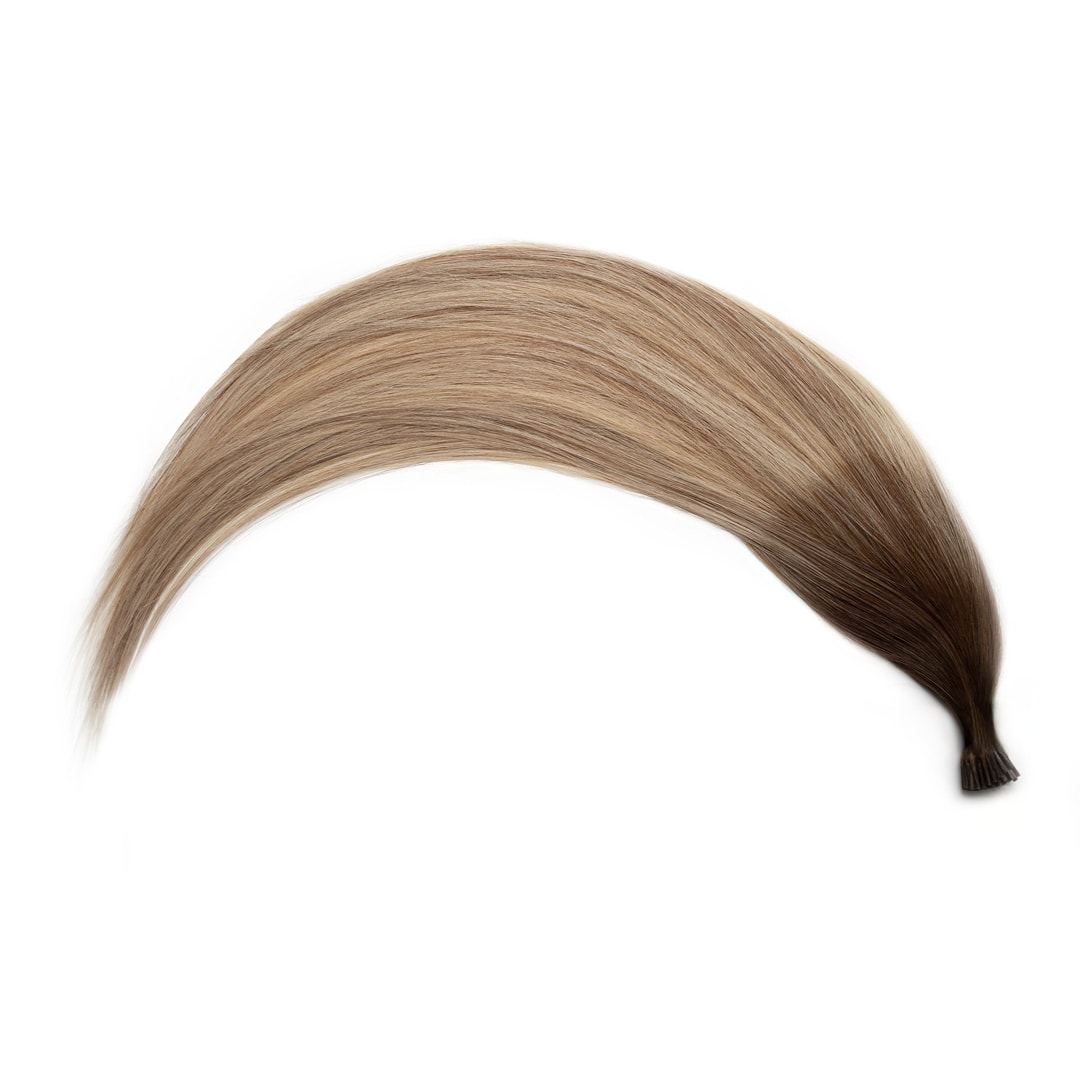 Cappuccino I-Tip Hair Extensions - Ultimate Virgin Range - 21.5 inches / 55 cm
