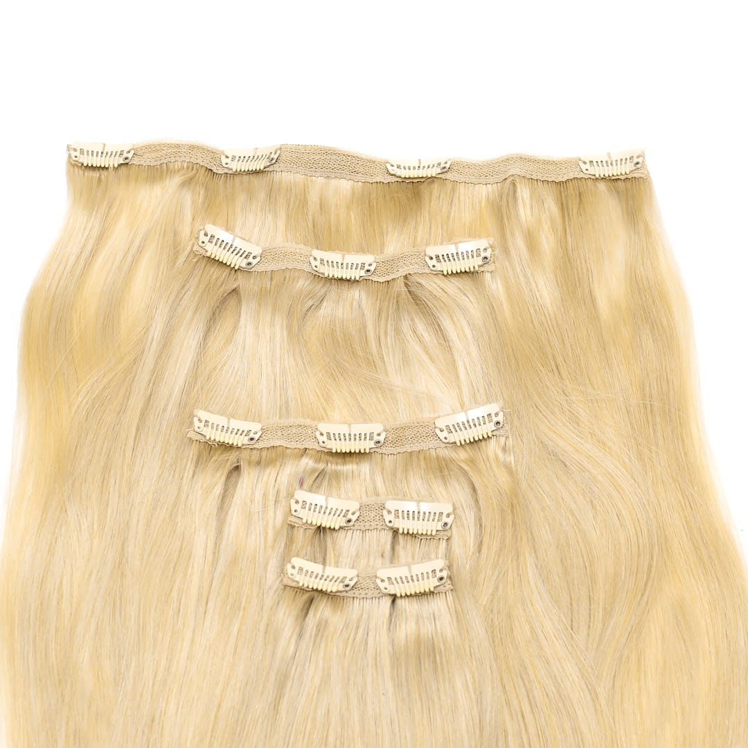 Beach Baby Human Hair Extensions Clip in 5 Piece