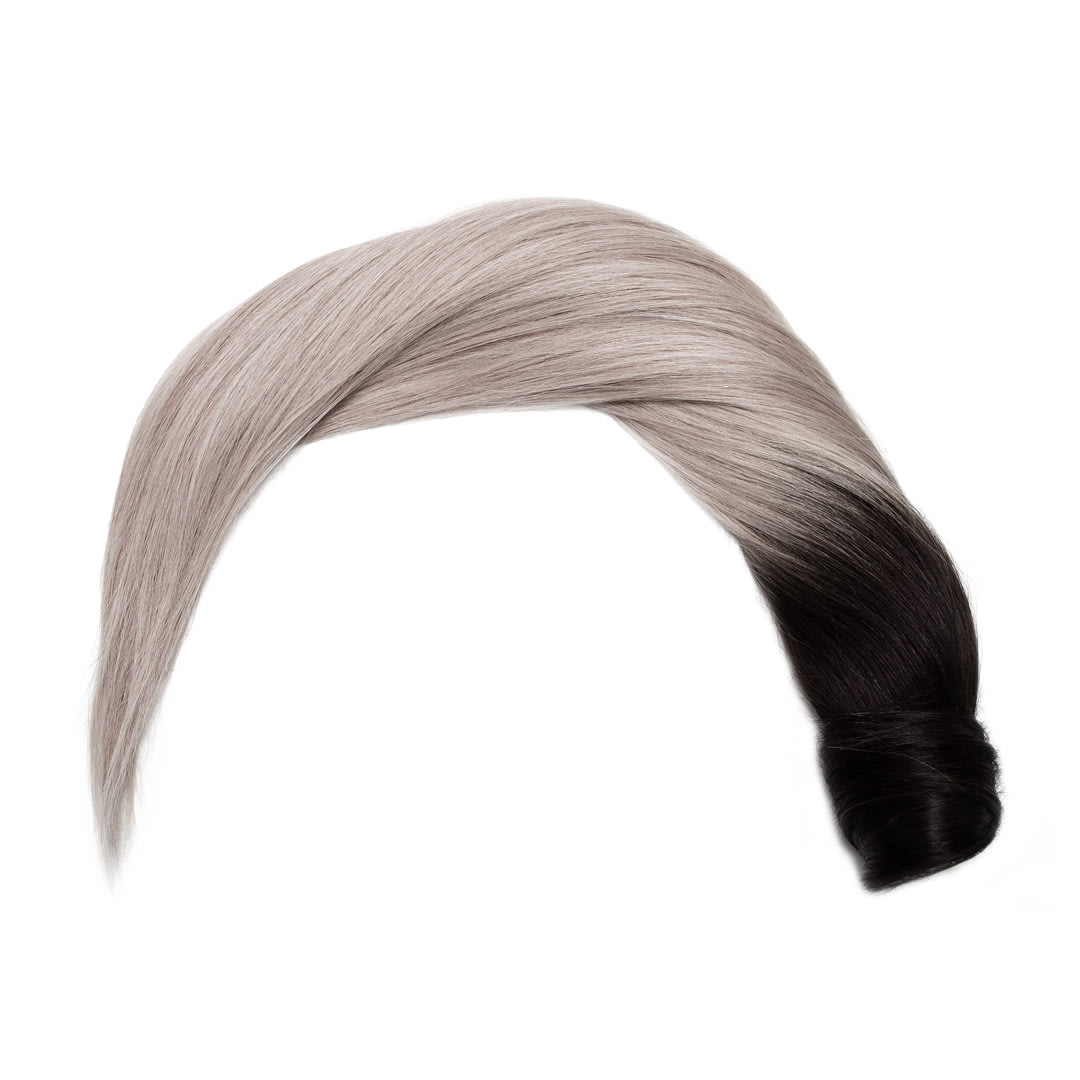 Salt N Pepper Ponytail Human Hair Extensions 21.5-22 inches / 53.5-56 cm