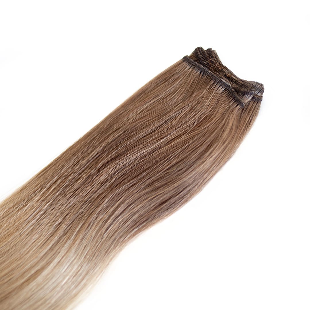 Coffee N Cream Classic Weft Hair Extensions - Ultimate Virgin Range - 20 inches / 50 cm