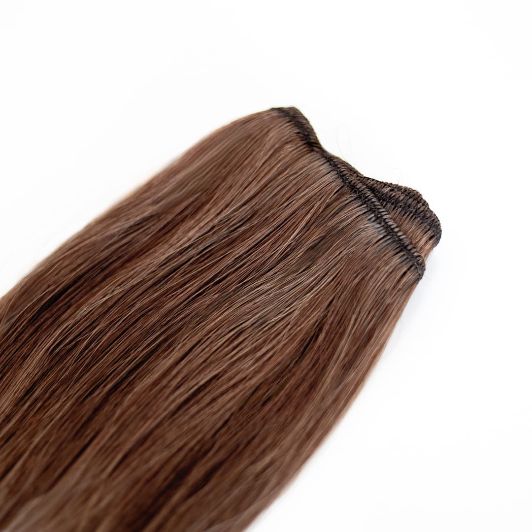 Mocha Classic Weft Hair Extensions - Ultimate Virgin Range - 24 inches / 60 cm
