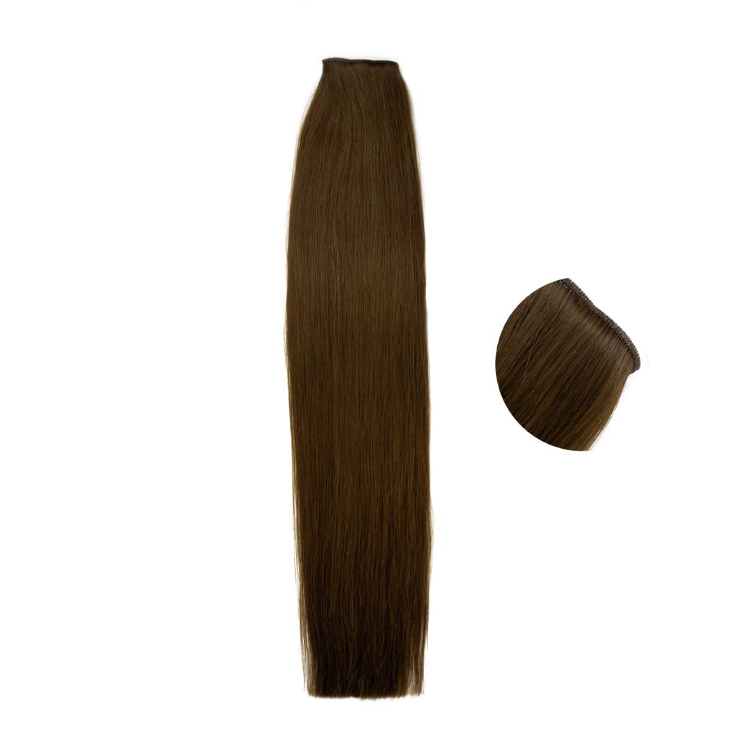 Espresso Genius Weft Hair Extensions - Ultimate Virgin Range - 20 inches / 50 cm