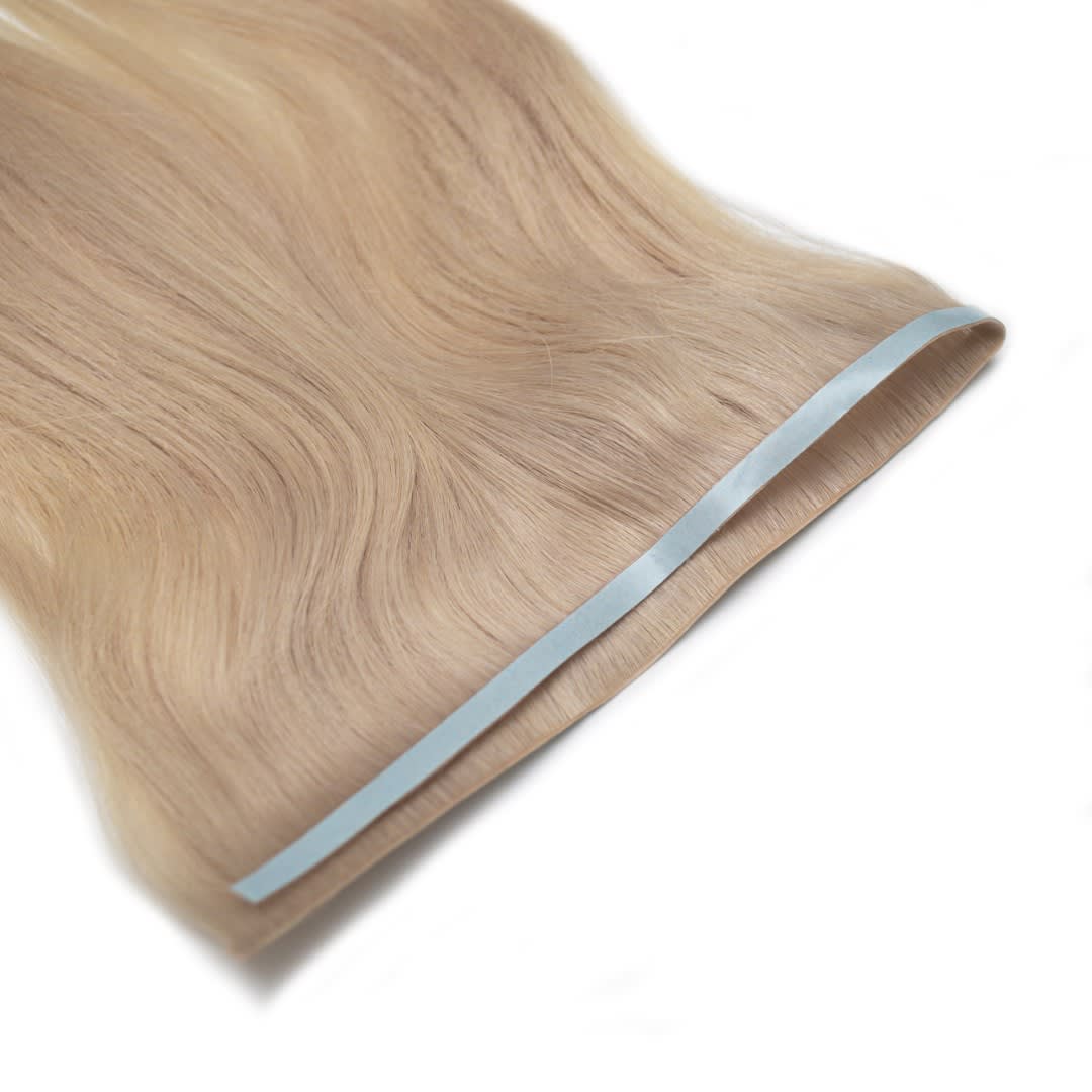Silver Fox Tape Weft Hair Extensions Invisible - Ultimate Virgin Range - 17 inches / 43 cm