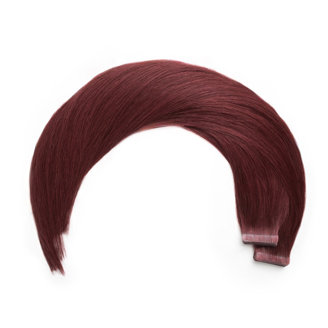 Merlot Tape Hair Extensions - Ultimate Virgin Range - 21.5 inches / 55 cm