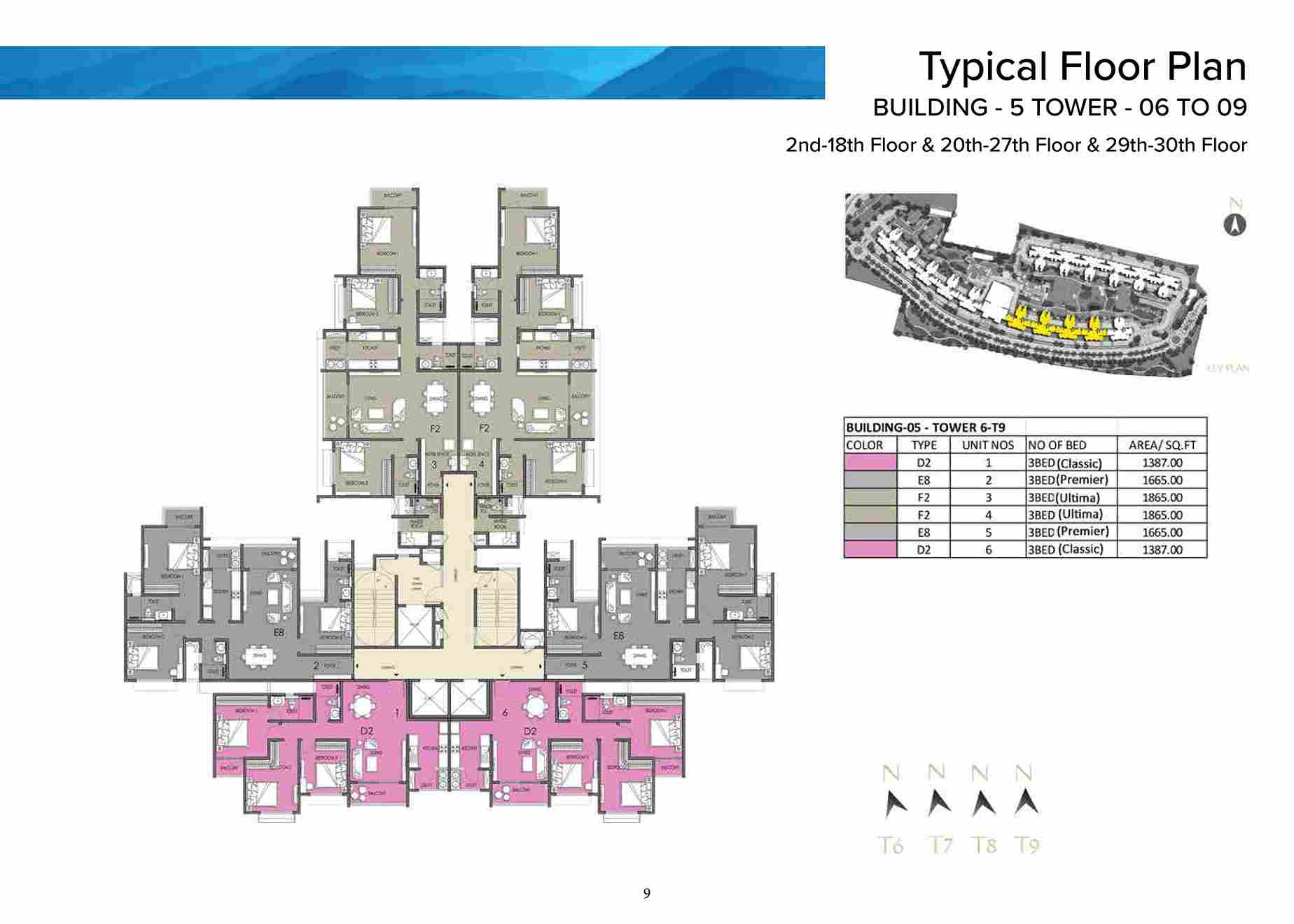 3 BHK floor plan