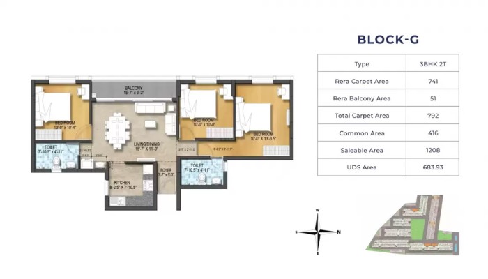 Harmony @ TVS Emerald Green Enclave – floor plan