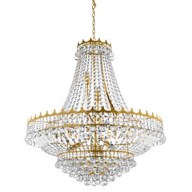 Versailles Extra Large Gold Finish 19 Light Crystal Chandelier 9112 102GO Versailles Extra Large Gold Finish 19 Light Crystal Chandelier 9112 102GO