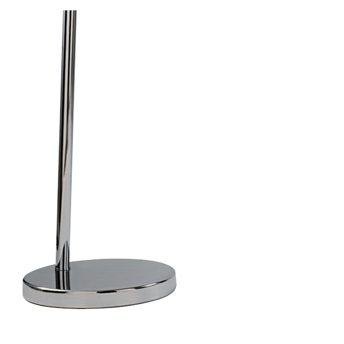Arcs Chrome Floor Lamp With Black Fabric Shade Silver Lining