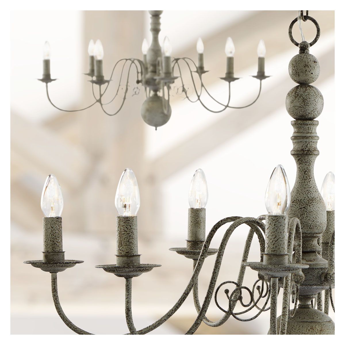 Details about Greythorne 8 Light Textured Grey Finish Ceiling Fitting Candle Style Chandelier Details about Greythorne 8 Light Textured Grey Finish Ceiling Fitting Candle Style Chandelier