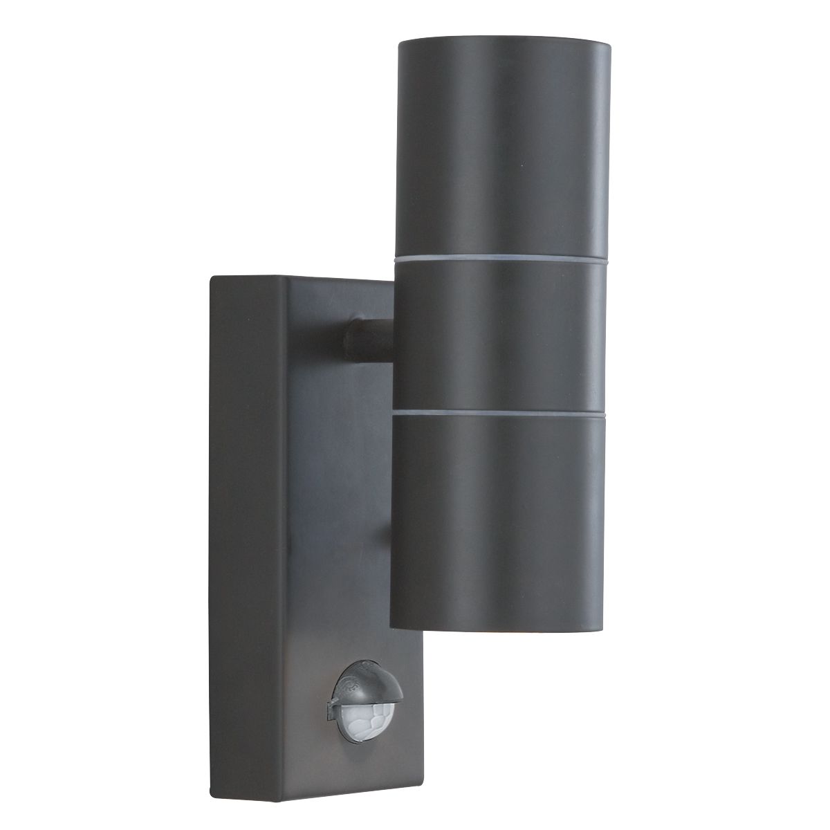 Stainless Steel Black Ip44 2 Light Outdoor With Motion