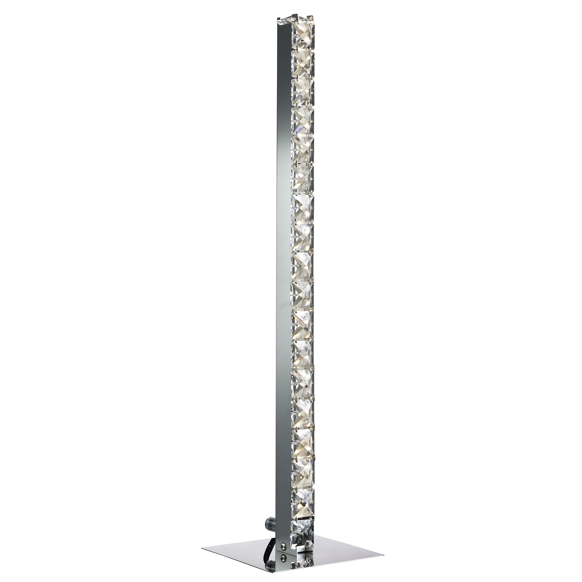 led chrome table lamp
