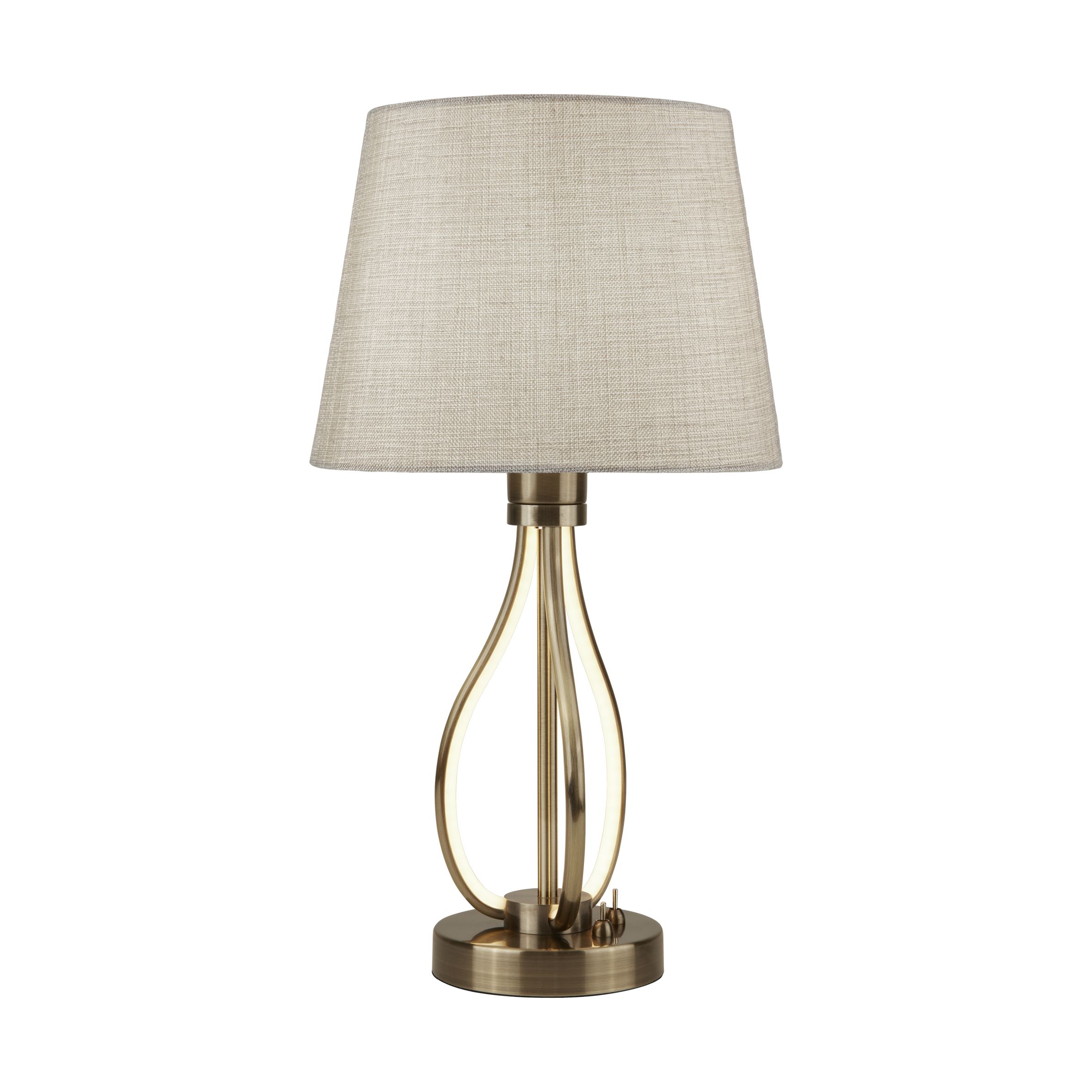 Vegas Led Table Light, Antique Brass Vegas Led Table Light, Antique Brass