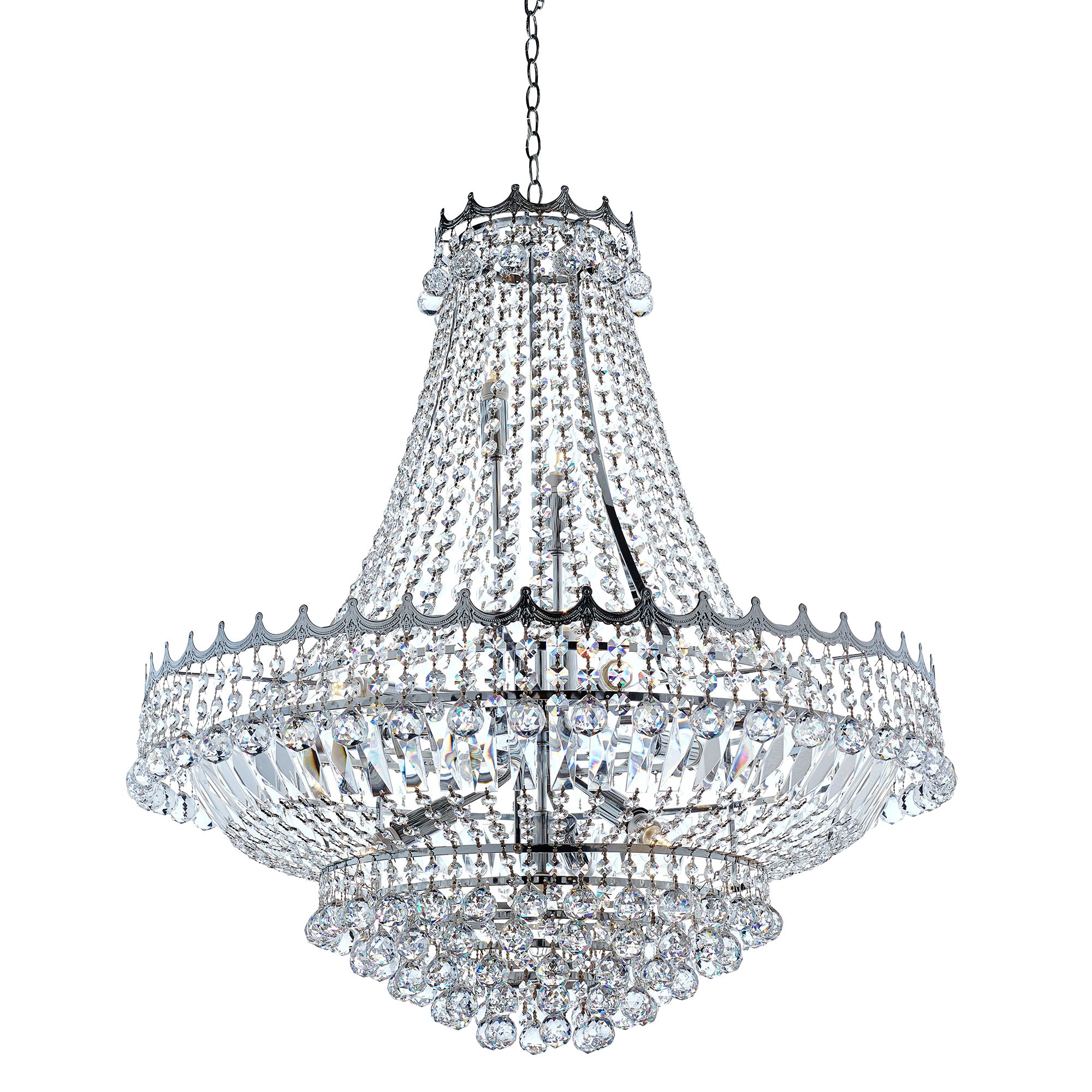 Versailles Gold Large 19 Light Chandelier Trimmed With Versailles Gold Large 19 Light Chandelier Trimmed With