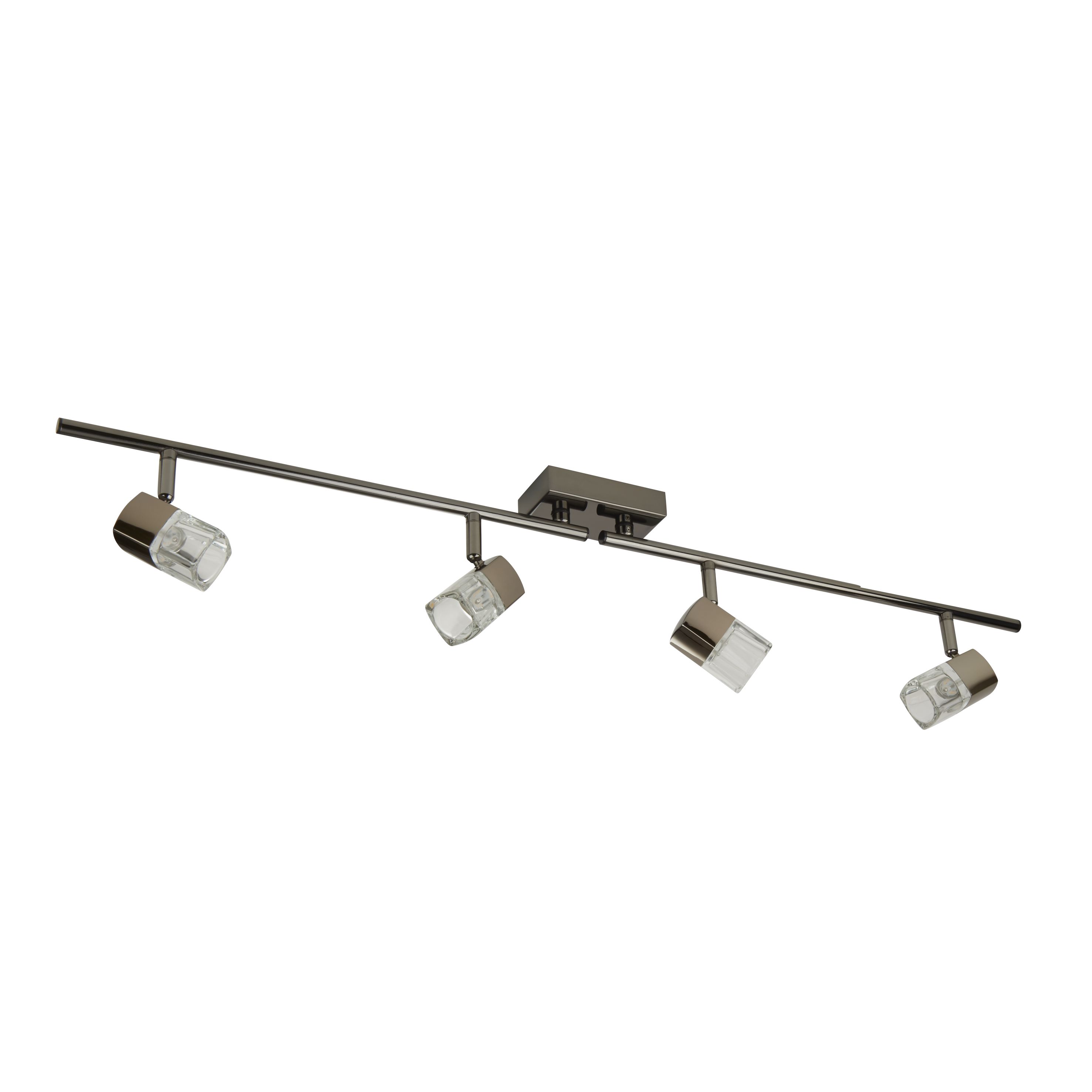 Black Chrome 4 Light Adjustable Bar Spotlight Ice Cube