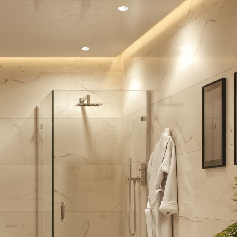 Slim Trimless 3  IP65 FR, White