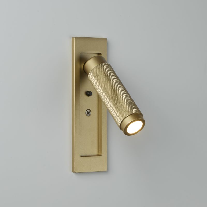 Kings Cross 3W Matt Gold Recessed Wall Light