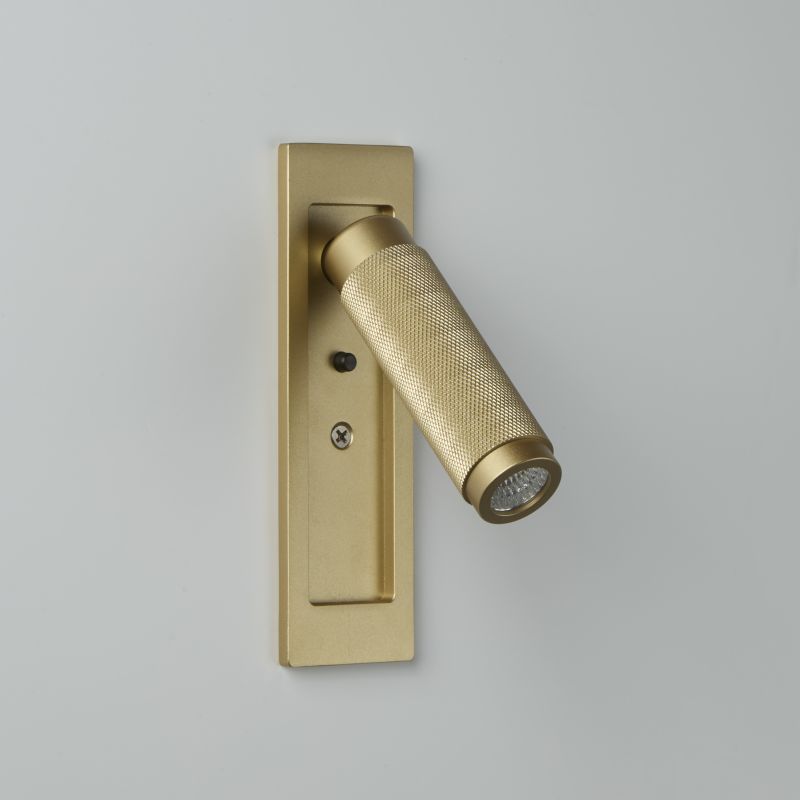 Kings Cross 3W Matt Gold Recessed Wall Light