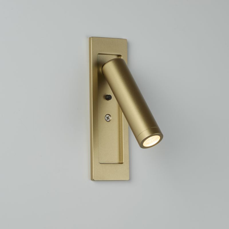 Marylebone 3W Matt Gold Recessed Wall Light