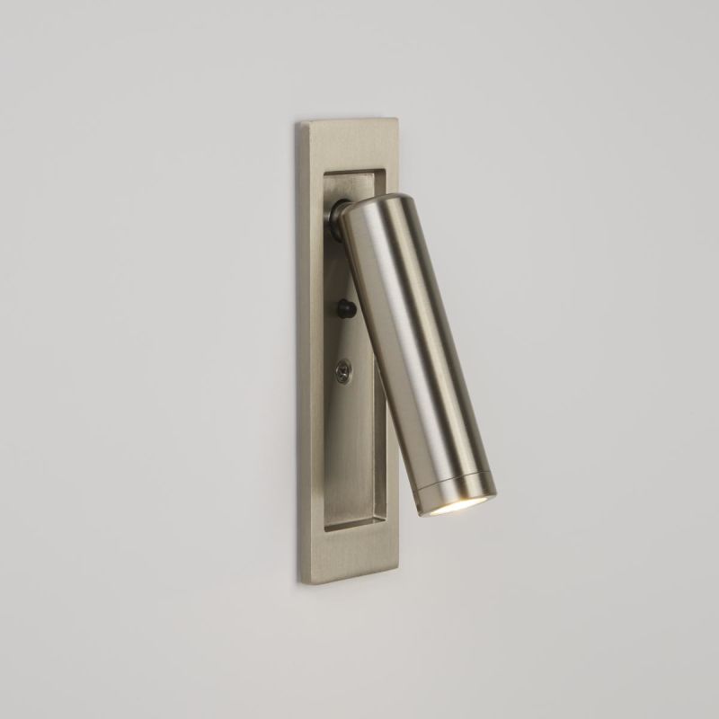 Marylebone 3W Satin Nickel Recessed Wall Light