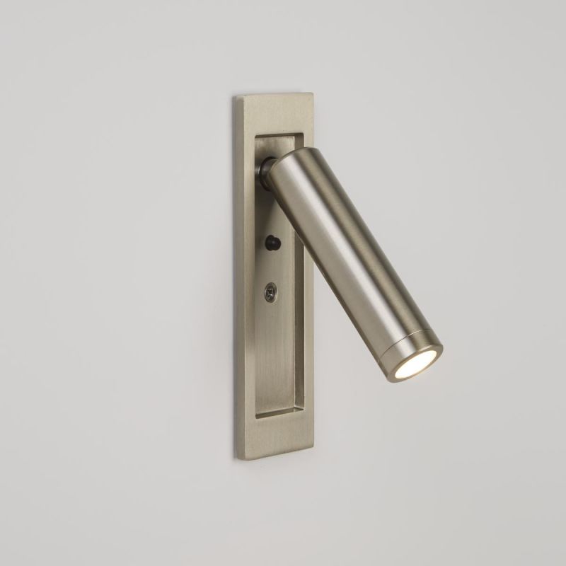 Marylebone 3W Satin Nickel Recessed Wall Light