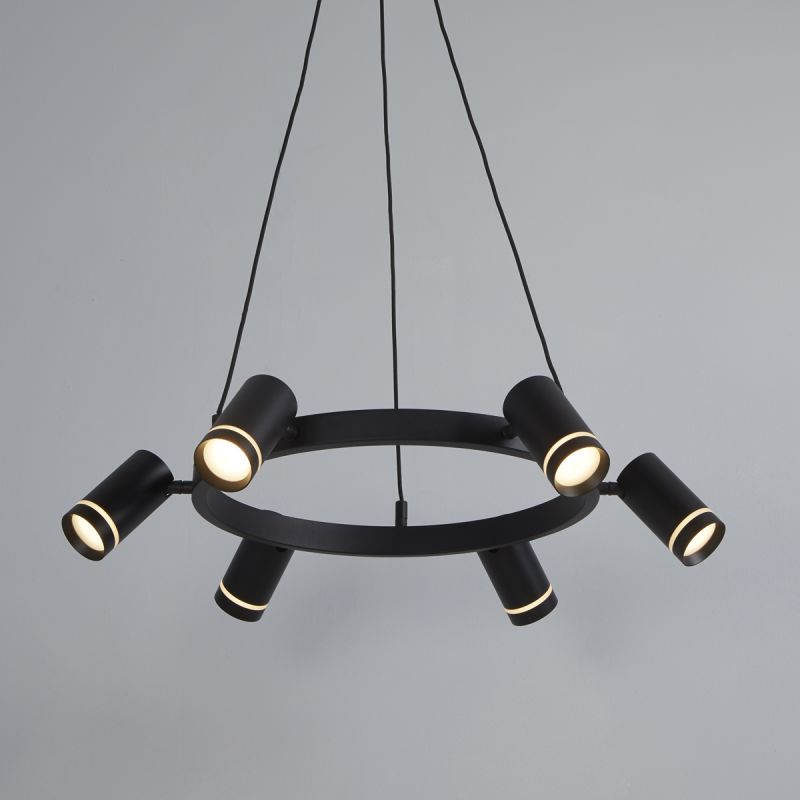 Laser 6 Pendant, Black