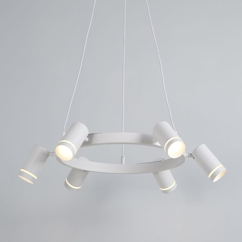 Laser 6 Pendant, White