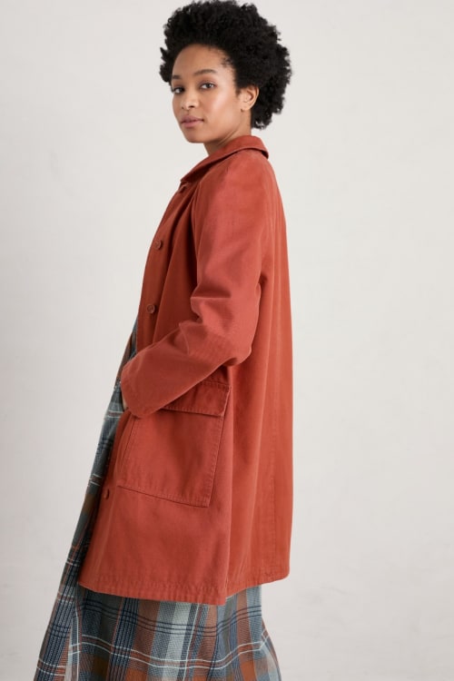 Roberts Coat Long Statement Jacket Seasalt Cornwall