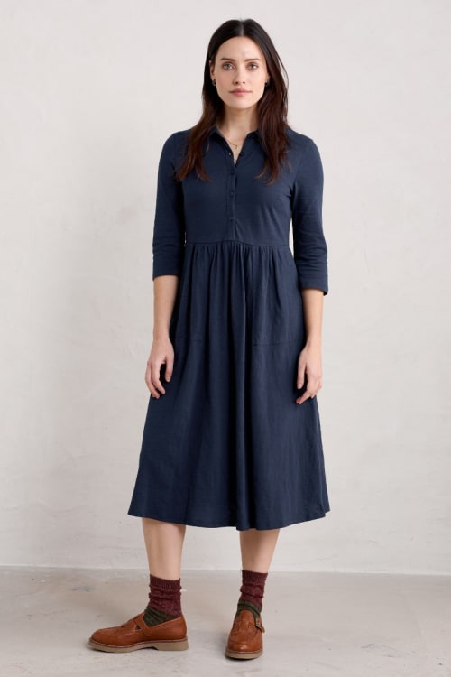 seasalt jersey dresses Nancy 3/4 Sleeve Jersey Dress